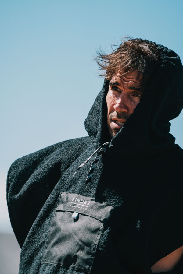 Poncho cambiador finder toalla de microfibra Negro - Imagen 4
