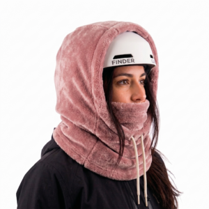 Capucha PolarSoft Adultos sobre casco Rosa Viejo