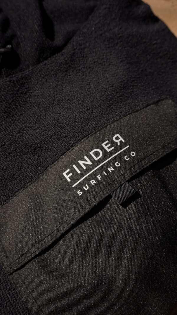 Poncho cambiador finder toalla de microfibra Negro - Imagen 2