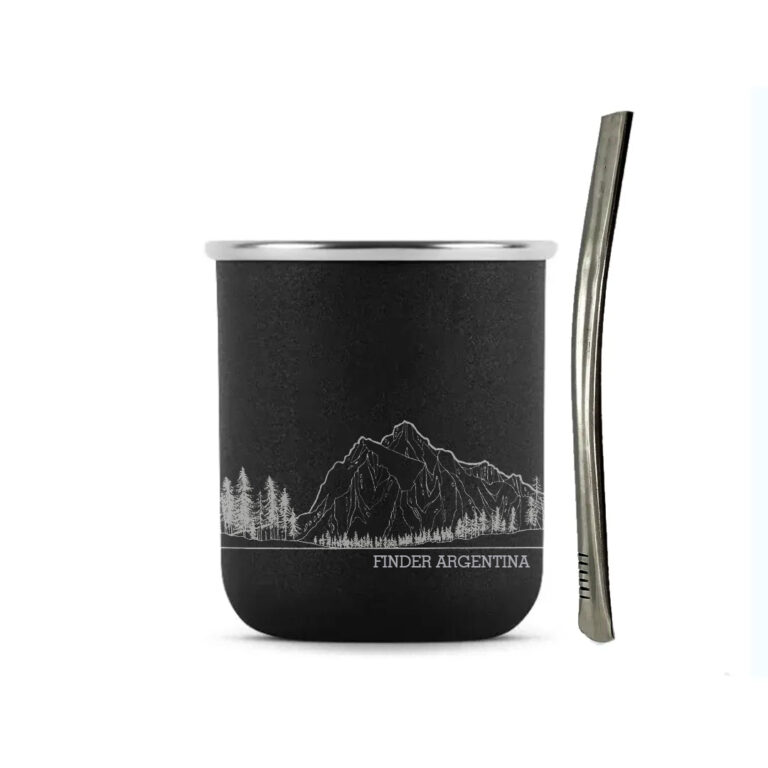 Mate Finder Negro con Bombilla