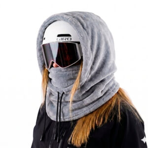 Capucha PolarSoft Adultos sobre casco Gris Claro