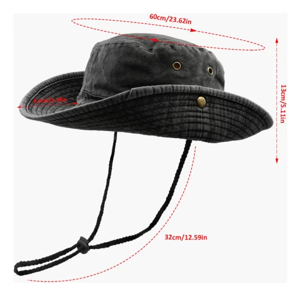 SOMBRERO AUSTRALIANO WASHED MONTAÑA - Imagen 6