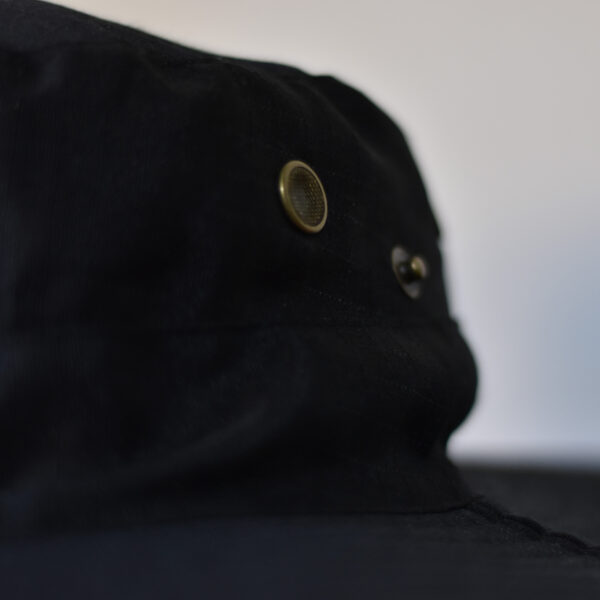 SOMBRERO AUSTRALIANO RIPSTOP FINDER PRO NEGRO - Imagen 3