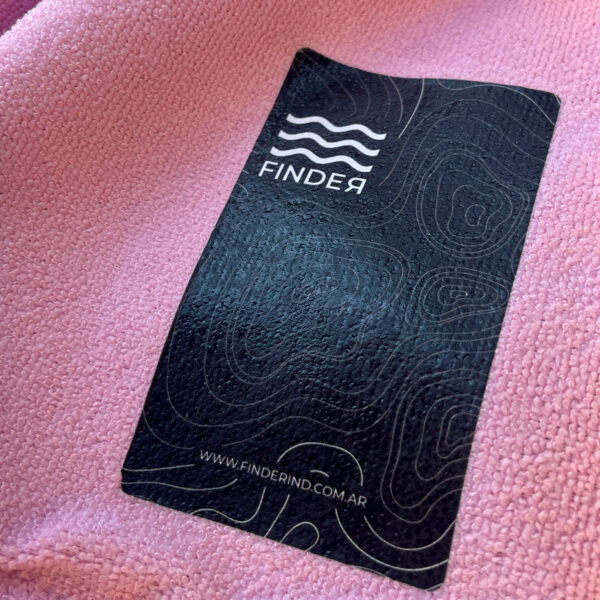 Poncho cambiador finder toalla de microfibra Rosa - Imagen 2