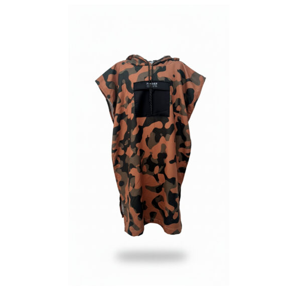 Poncho cambiador finder toalla de microfibra Camo Marron - Imagen 2