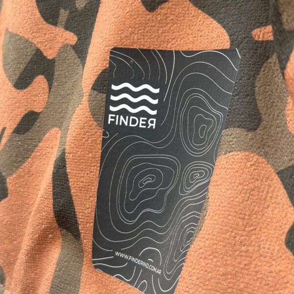 Poncho cambiador finder toalla de microfibra Camo Marron - Imagen 4