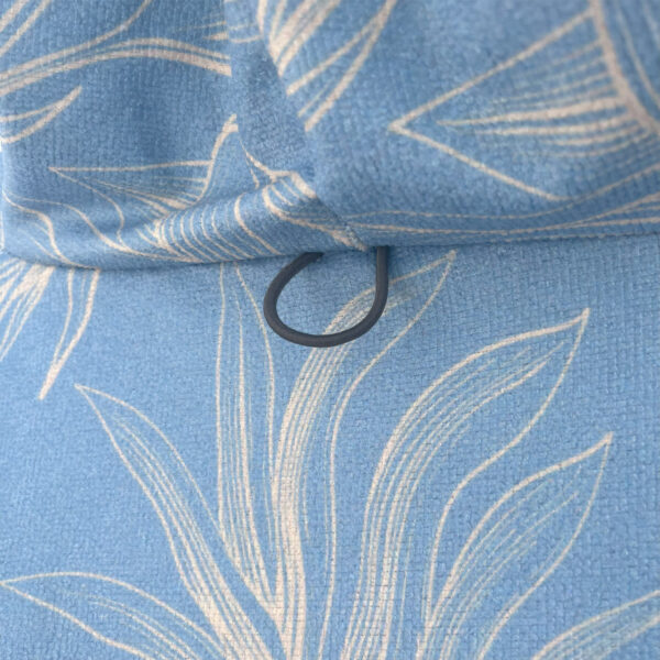 Poncho cambiador finder toalla de microfibra Celeste Floral - Imagen 7